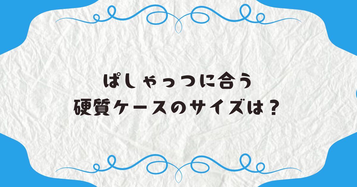 ぱしゃっつに合う硬質ケースのサイズは？